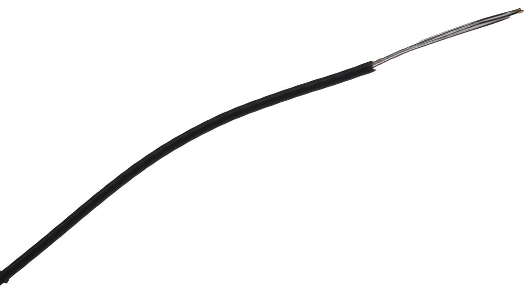 Stranded Wire PTFE 0.22mm² Silver-Plated Copper Grey 100m